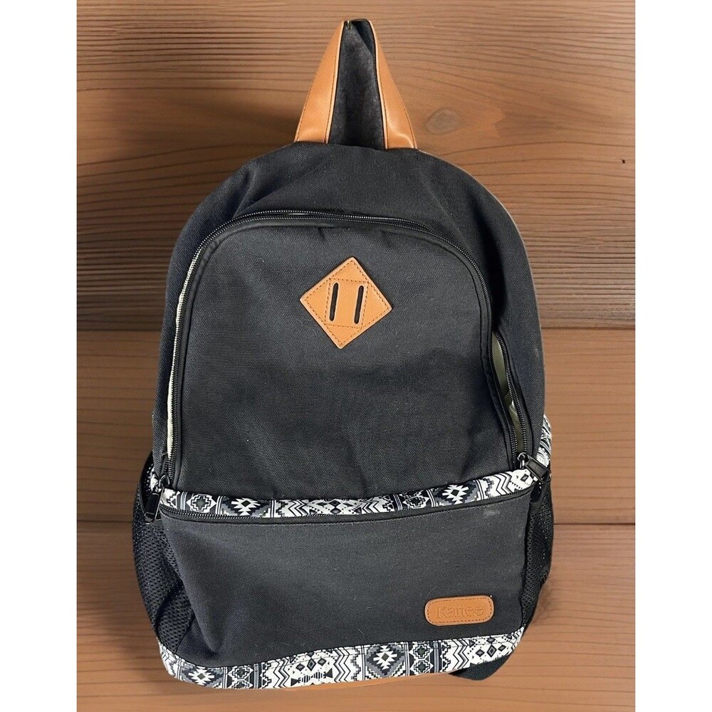 Kattee Canvas Camera Backpack - Vintage DSLR SLR Bag & 14" Laptop Case